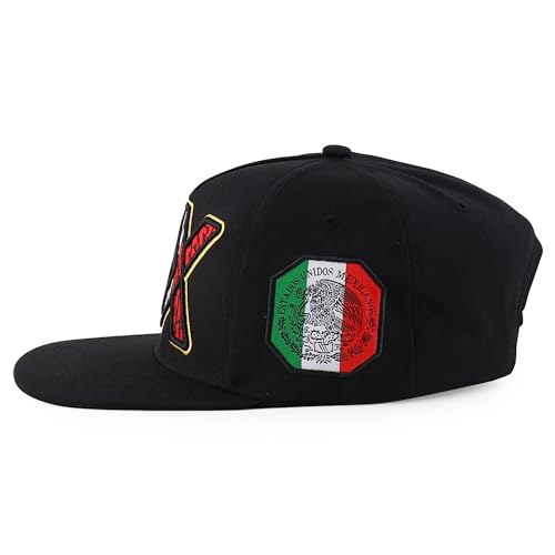 Trendy Apparel Shop 3D MX Embroidered Structured Flat Bill Snapback Baseball Cap