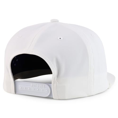 Trendy Apparel Shop 5 Panel Hybrid Perforated Rope Flatbill Snapback Cap