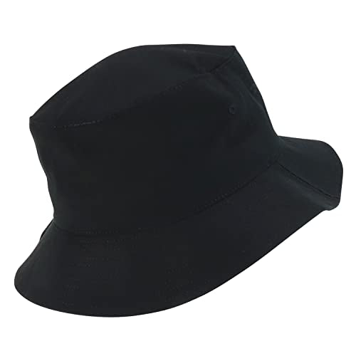 Trendy Apparel Shop Short Brim 100% Cotton Crusher Bucket Cap