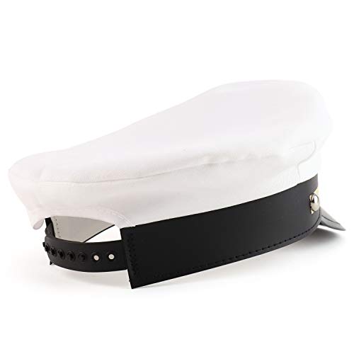 Trendy Apparel Shop Adult Adjustable Yacht Cap Costume Captain Hat