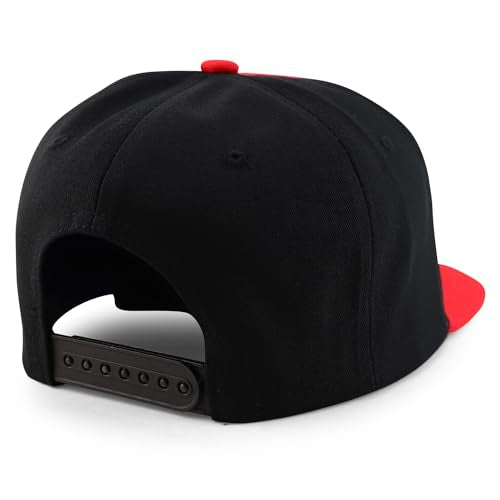 Trendy Apparel Shop 6 Panel Number 1 Rading 3D Embroidered Flat Bill Snapback Cap