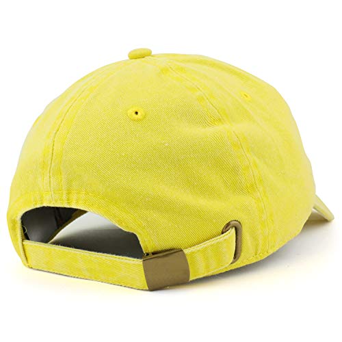 Trendy Apparel Shop Number 1 Patch Pigment Dyed Washed Baseball Cap