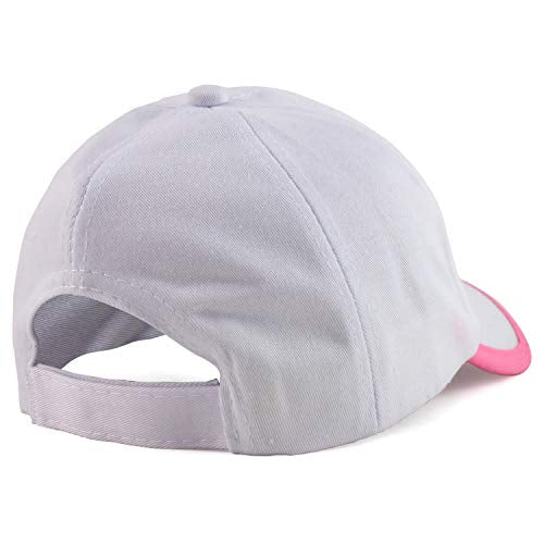 Trendy Apparel Shop Youth Size Girl's Butterfly Flower Embroidery Baseball Cap