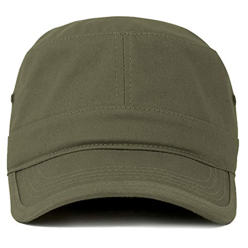 Trendy Apparel Shop Oversize XXL Flat Top Style Army Cap