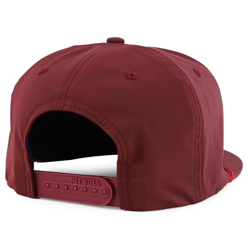 Trendy Apparel Shop 5 Panel Hybrid Perforated Rope Flatbill Snapback Cap