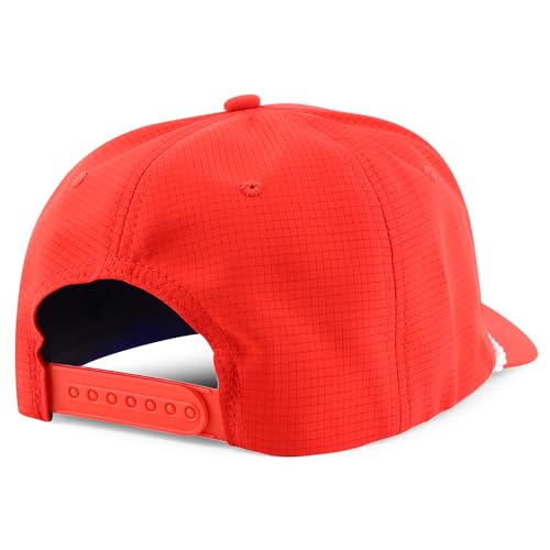 Trendy Apparel Shop Oversize XXL 5 Panel Ripstop Snapback Cap with Contrasting Rope