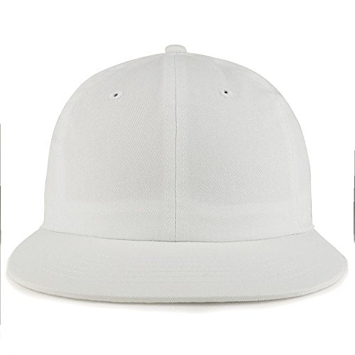 Trendy Apparel Shop Low Profile Plain Unstructured Crown Flatbill Snapback Cap