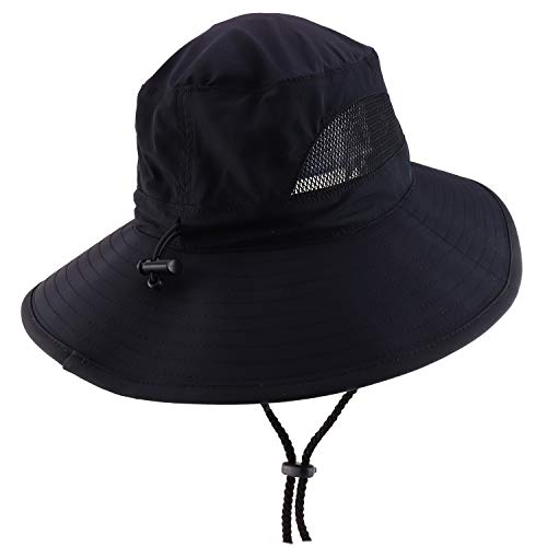 Trendy Apparel Shop XXL Oversized Summer Shade Wide Brim Mesh Bucket Hat