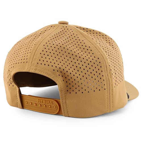 Trendy Apparel Shop 6 Panel Mid Profile Hybrid Perforated Cap with Rope