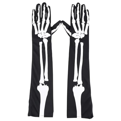 Trendy Apaprel Shop Halloween Costume Printed Long Gloves (1 Pair)