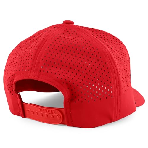 Trendy Apparel Shop 6 Panel Mid Profile Hybrid Perforated Cap with Rope