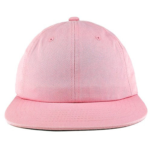 Trendy Apparel Shop Low Profile Plain Unstructured Crown Flatbill Snapback Cap