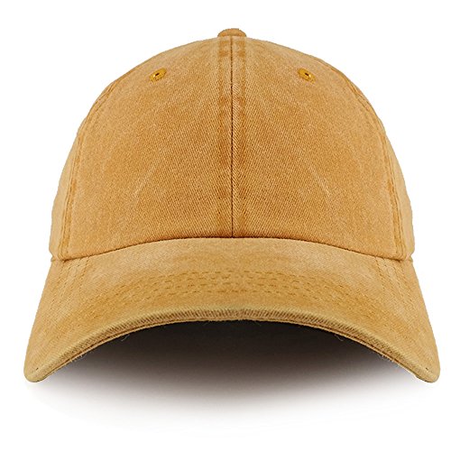 Trendy Apparel Shop Plain Pigment Dyed Cotton Twill Unstructured Dad Hat