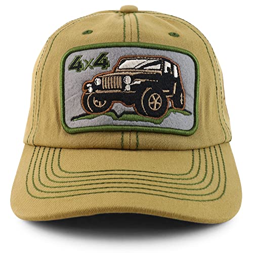 Trendy Apparel Shop 4 X 4 Off Road Truck Embroidered Baseball Cap