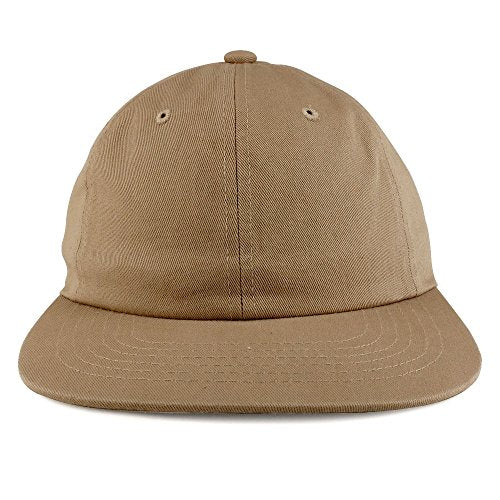 Trendy Apparel Shop Low Profile Plain Unstructured Crown Flatbill Snapback Cap