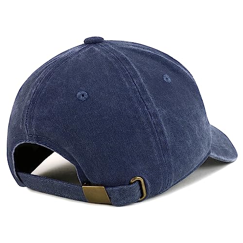 Trendy Apparel Shop Little Kitty Cat Embroidered Pigment Dyed Cotton Baseball Cap