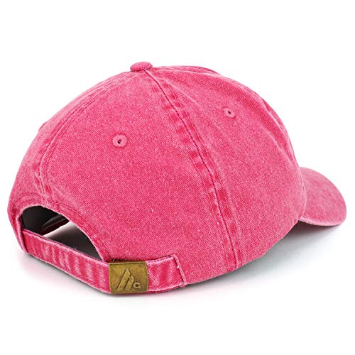 Trendy Apparel Shop Alphabet Q Patch Pigment Dyed Washed Baseball Cap