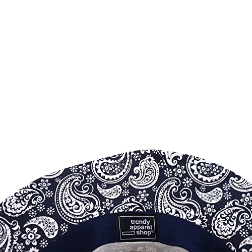 Trendy Apparel Shop XXL Oversized Relaxed Paisley Bandana Print Bucket Hat