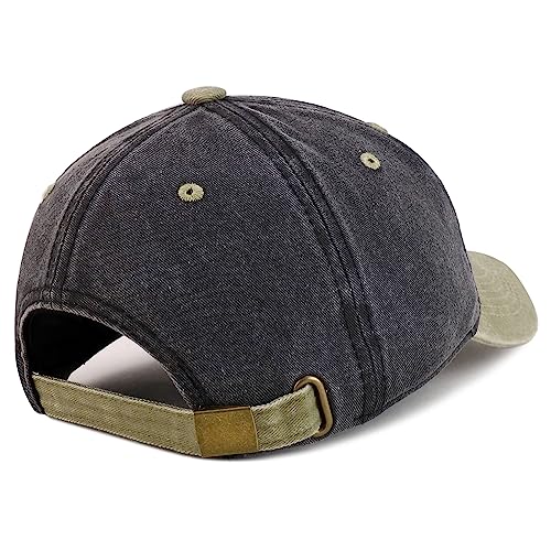 Trendy Apparel Shop Abyssinian Embroidered Patch Pigment Dyed Low Profile Cotton Baseball Cap