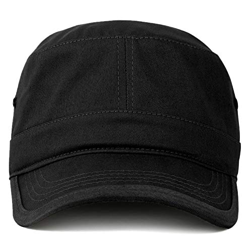 Trendy Apparel Shop Oversize XXL Flat Top Style Army Cap