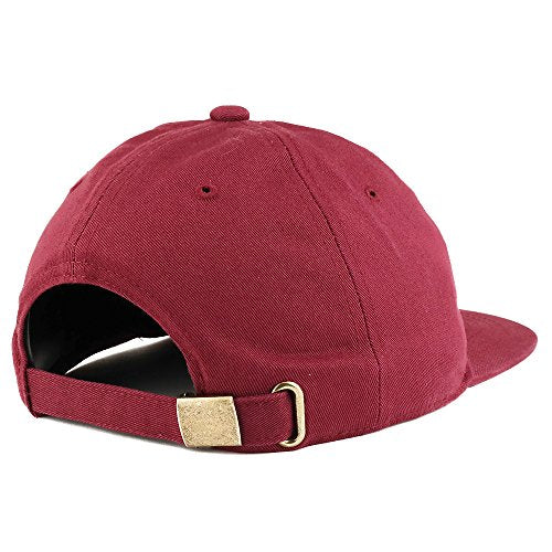 Trendy Apparel Shop Low Profile Plain Unstructured Crown Flatbill Snapback Cap