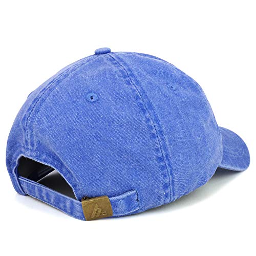 Trendy Apparel Shop Alphabet M Patch Pigment Dyed Washed Baseball Cap