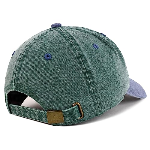 Trendy Apparel Shop Abyssinian Embroidered Patch Pigment Dyed Low Profile Cotton Baseball Cap