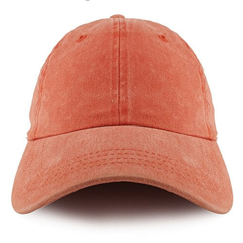 Trendy Apparel Shop Plain Pigment Dyed Cotton Twill Unstructured Dad Hat