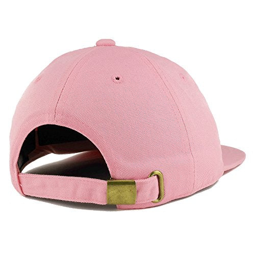 Trendy Apparel Shop Low Profile Plain Unstructured Crown Flatbill Snapback Cap