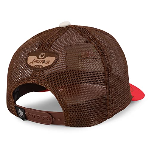 Trendy Apparel Shop Square Chocolate Covered Strawberries Embroidered Trucker Cap