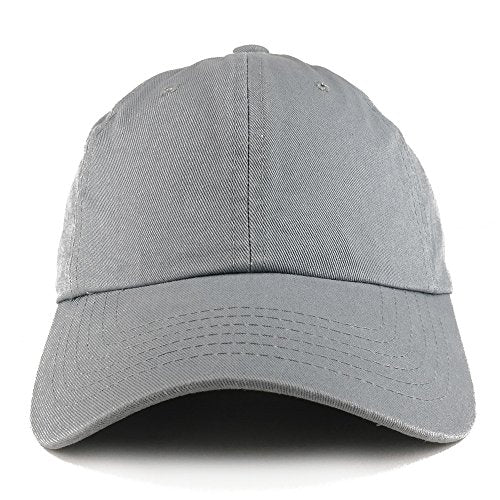 Trendy Apparel Shop Plain Solid Washed Cotton Adjustable Unstructured Dad Hat