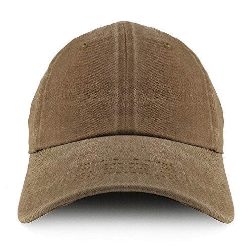 Trendy Apparel Shop Plain Pigment Dyed Cotton Twill Unstructured Dad Hat