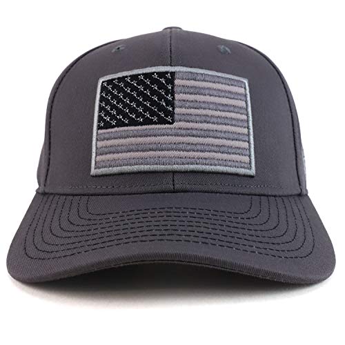 Trendy Apparel Shop 3D USA Flag Embroidered Structured Snapback Baseball Cap