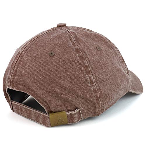 Trendy Apparel Shop Alphabet H Patch Pigment Dyed Washed Baseball Cap