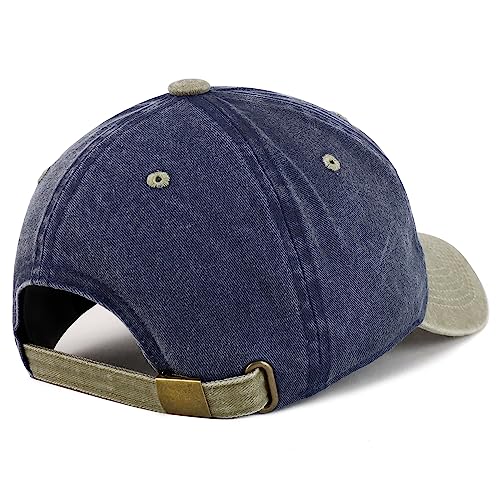 Trendy Apparel Shop Abyssinian Embroidered Patch Pigment Dyed Low Profile Cotton Baseball Cap