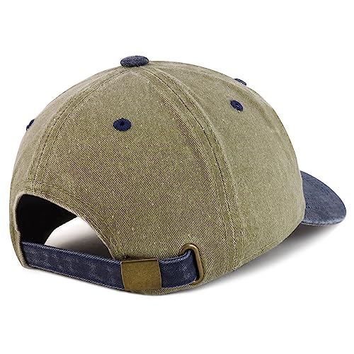 Trendy Apparel Shop Abyssinian Embroidered Patch Pigment Dyed Low Profile Cotton Baseball Cap