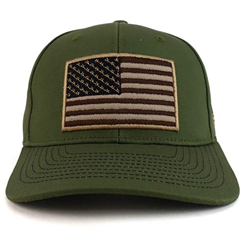 Trendy Apparel Shop 3D USA Flag Embroidered Structured Snapback Baseball Cap