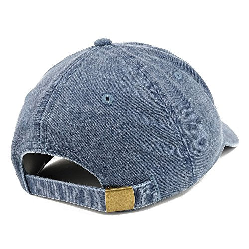 Trendy Apparel Shop Alphabet Q Patch Pigment Dyed Washed Baseball Cap