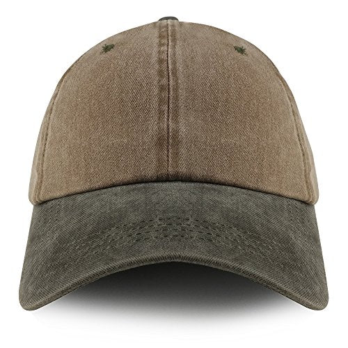 Trendy Apparel Shop Plain Pigment Dyed Cotton Twill Unstructured Dad Hat