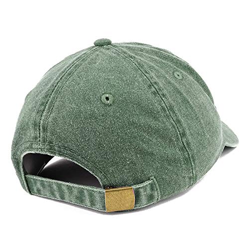 Trendy Apparel Shop Alphabet U Patch Pigment Dyed Washed Baseball Cap