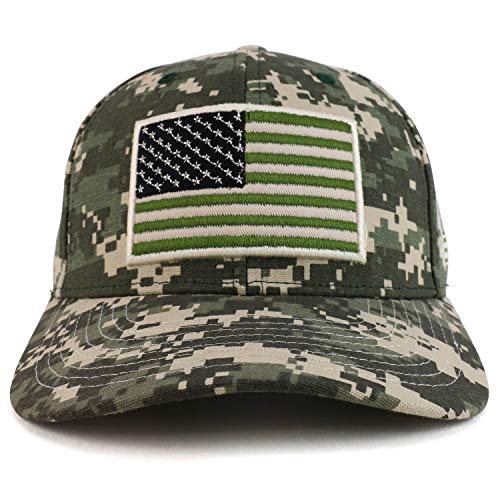 Trendy Apparel Shop 3D USA Flag Embroidered Structured Snapback Baseball Cap