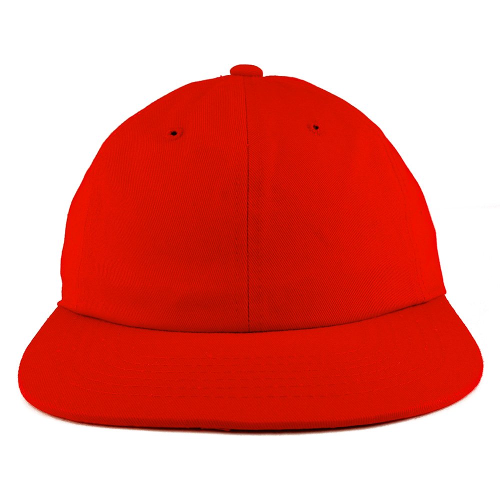 Trendy Apparel Shop Low Profile Plain Unstructured Crown Flatbill Snapback Cap