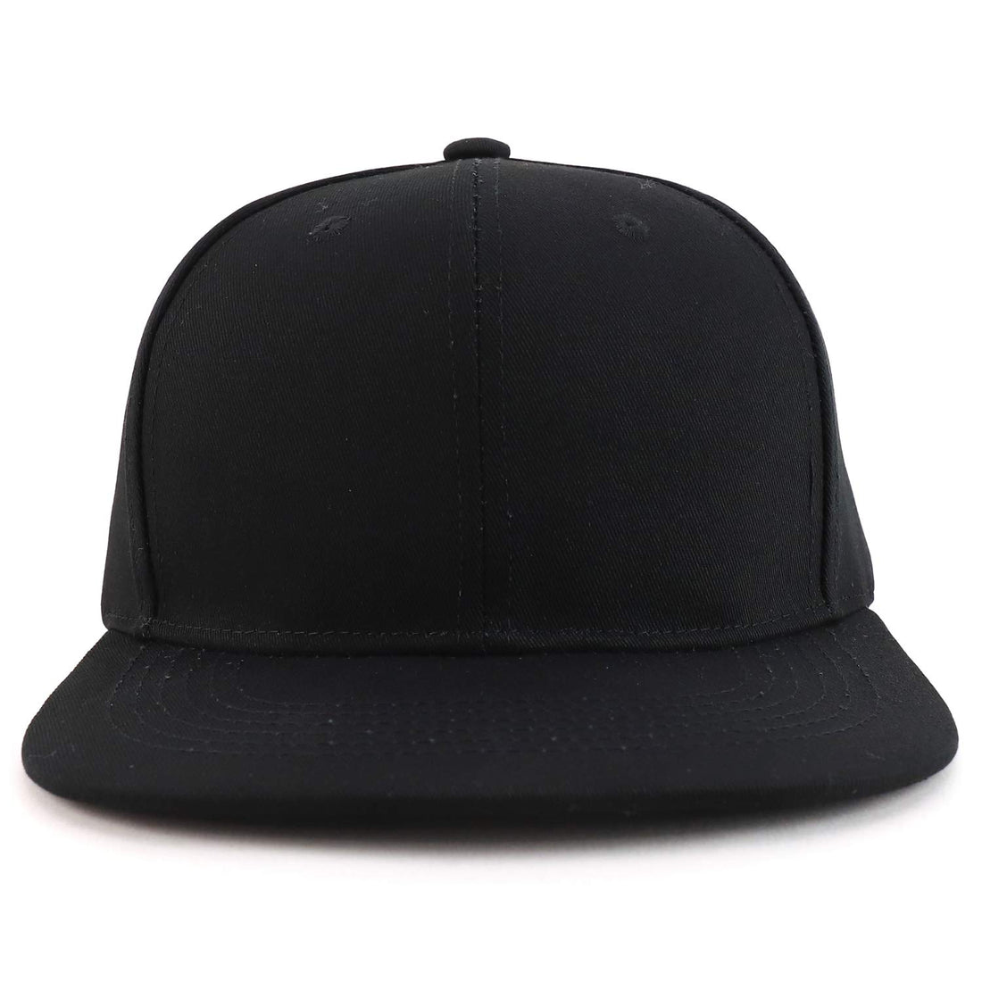 Trendy Apparel Shop Oversize 2XL Blank Plain Back Flatbill Snapback Baseball Cap