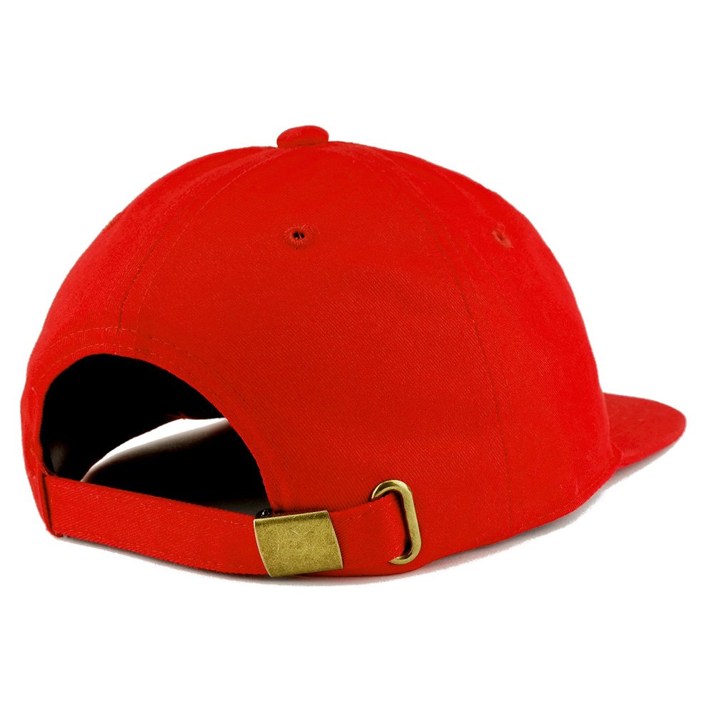 Trendy Apparel Shop Low Profile Plain Unstructured Crown Flatbill Snapback Cap