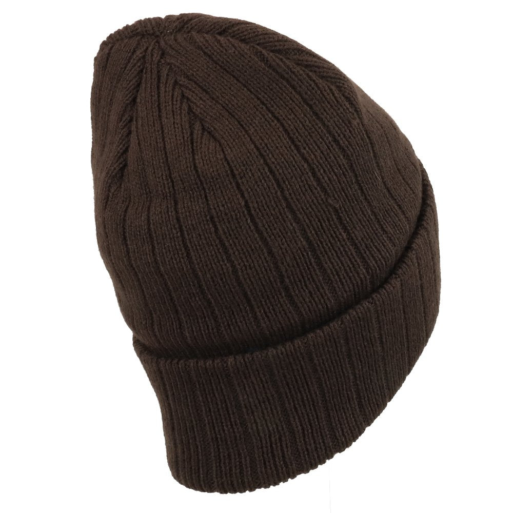 Trendy Apparel Shop 3M OSFM Thinsulated Fleece Lined Long Cuff Ribbed Beanie