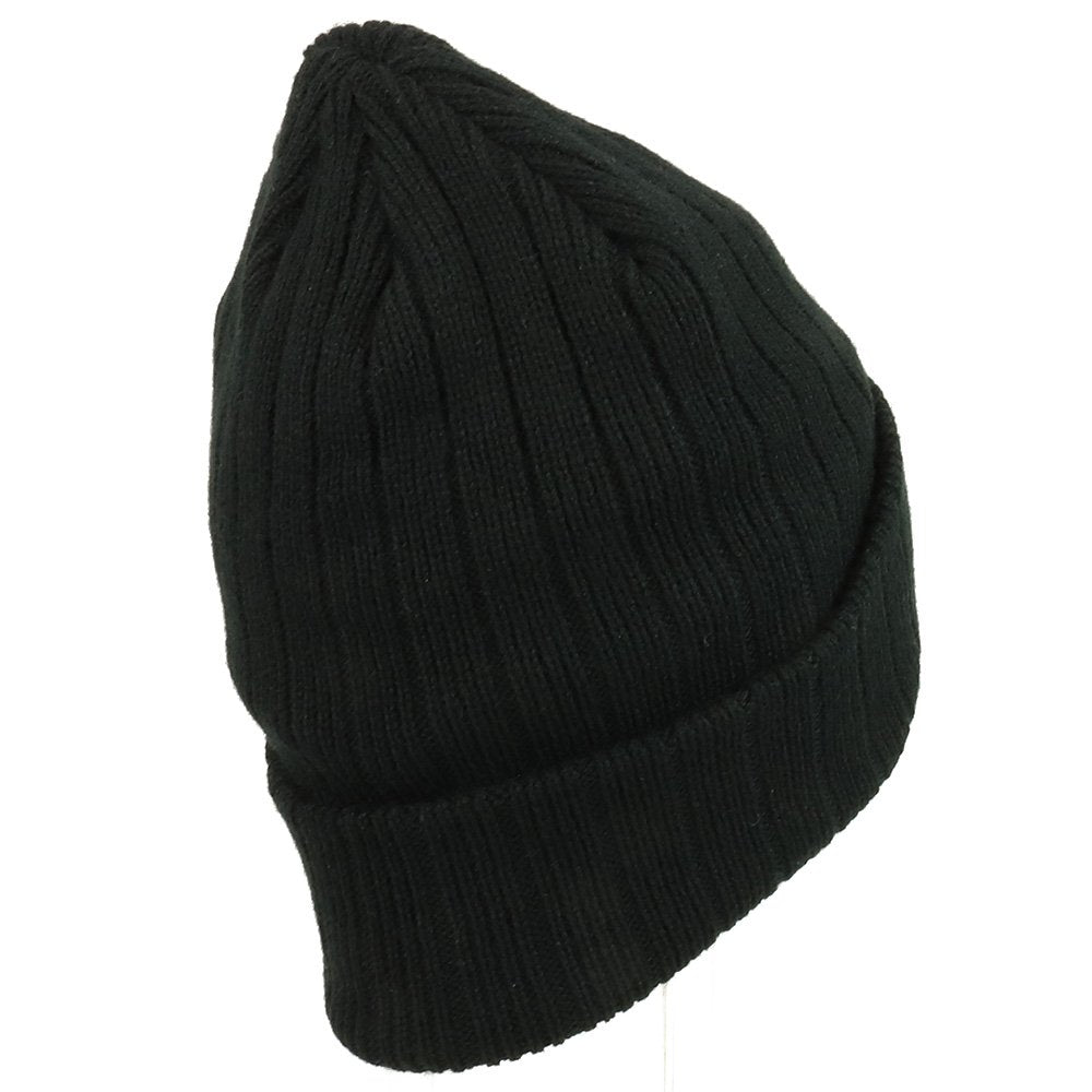 Trendy Apparel Shop 3M OSFM Thinsulated Fleece Lined Long Cuff Ribbed Beanie