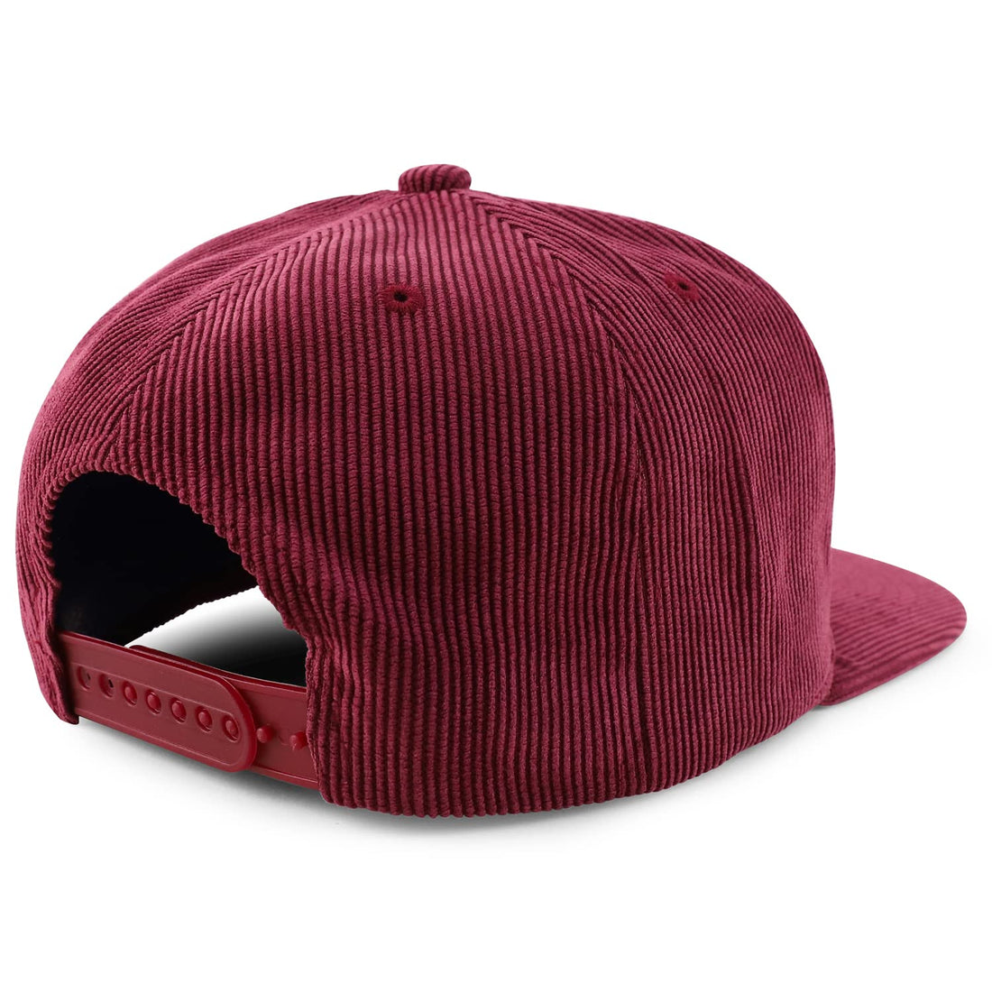 Trendy Apparel Shop High Profile Structured Woven Corduroy Plain Snapback Cap