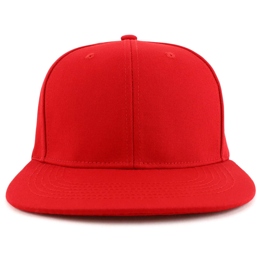 Trendy Apparel Shop Oversize 2XL Blank Plain Back Flatbill Snapback Baseball Cap