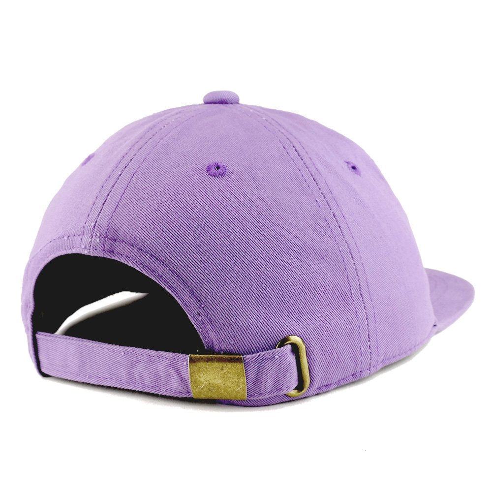 Trendy Apparel Shop Low Profile Plain Unstructured Crown Flatbill Snapback Cap