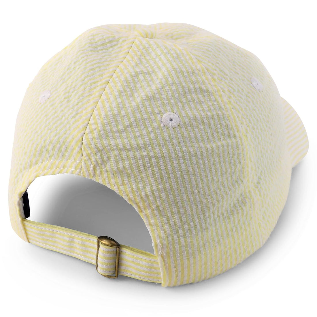 Trendy Apparel Shop Lightweight Unstructured Cotton Seersucker Baseball Cap